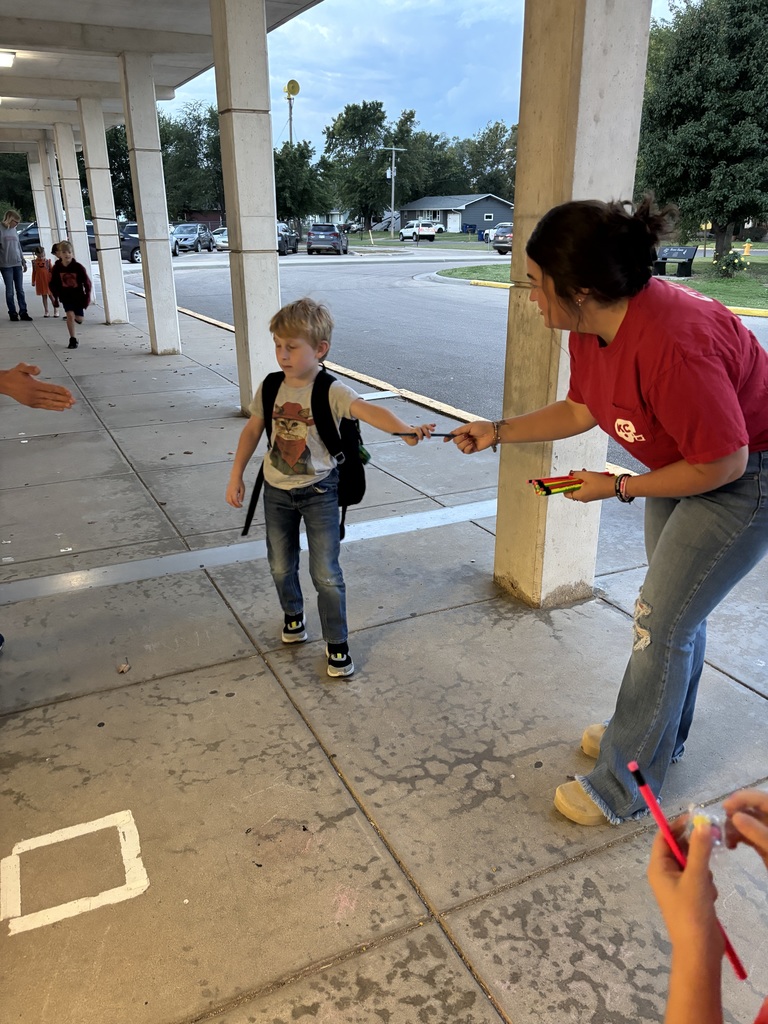 West's employees providing high fives!