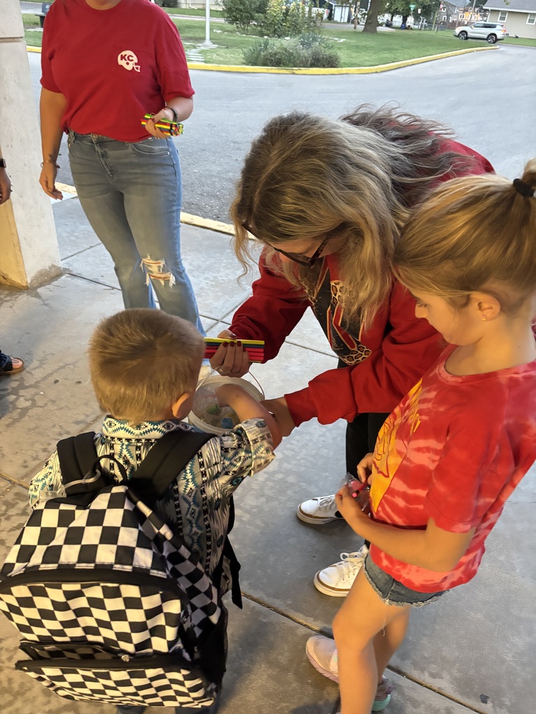 West's employees providing high fives!