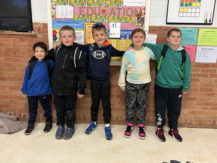 students wearing sweats!