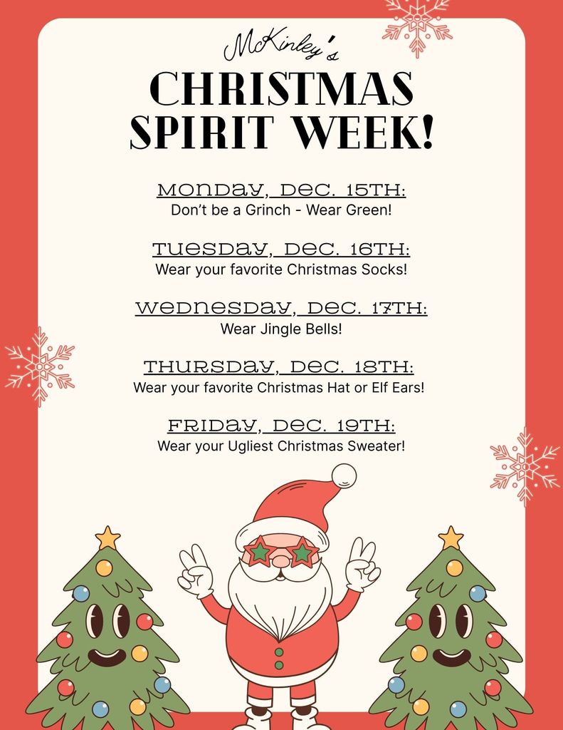 Christmas Spirit Week!