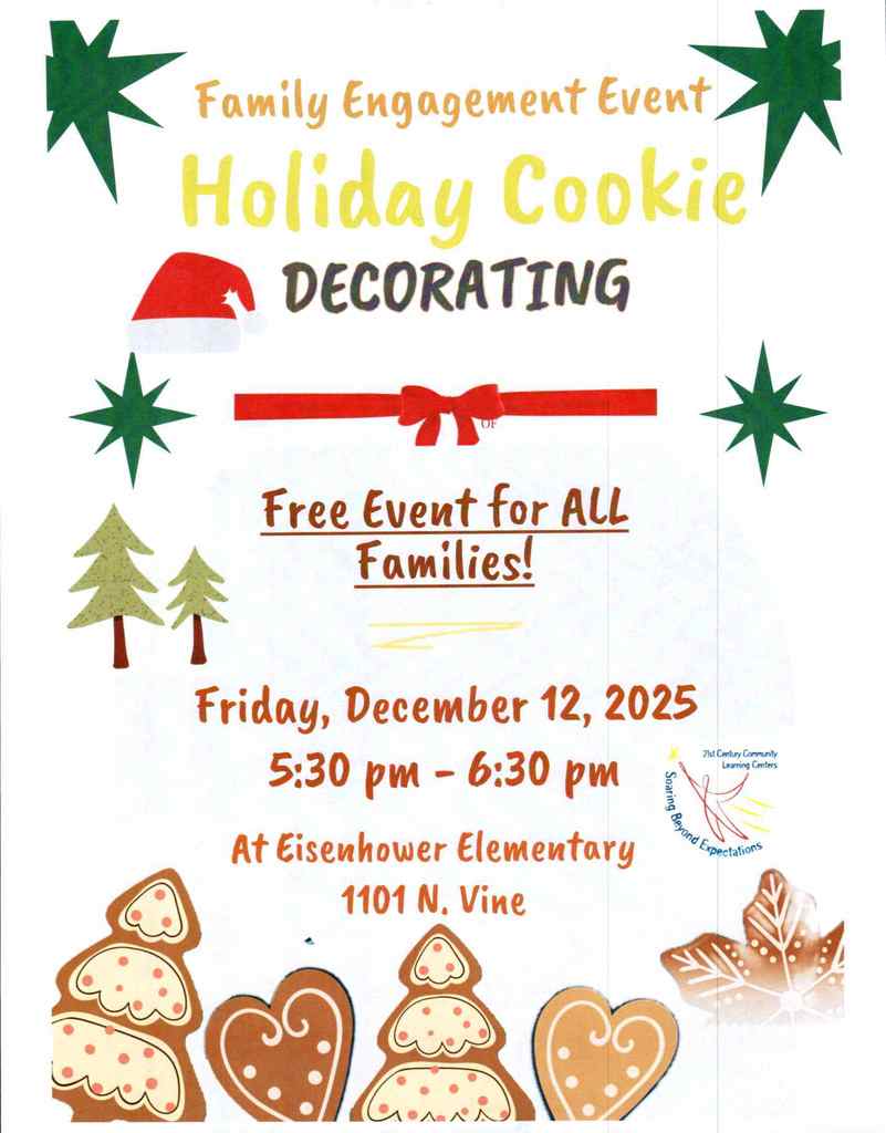 Cookie decorating flyer