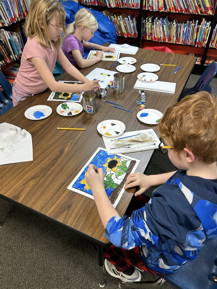 Ike educators doing color by number