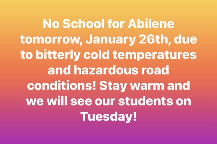 No School Announcement 