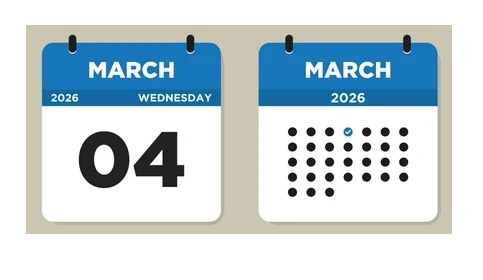 March 4 calendar