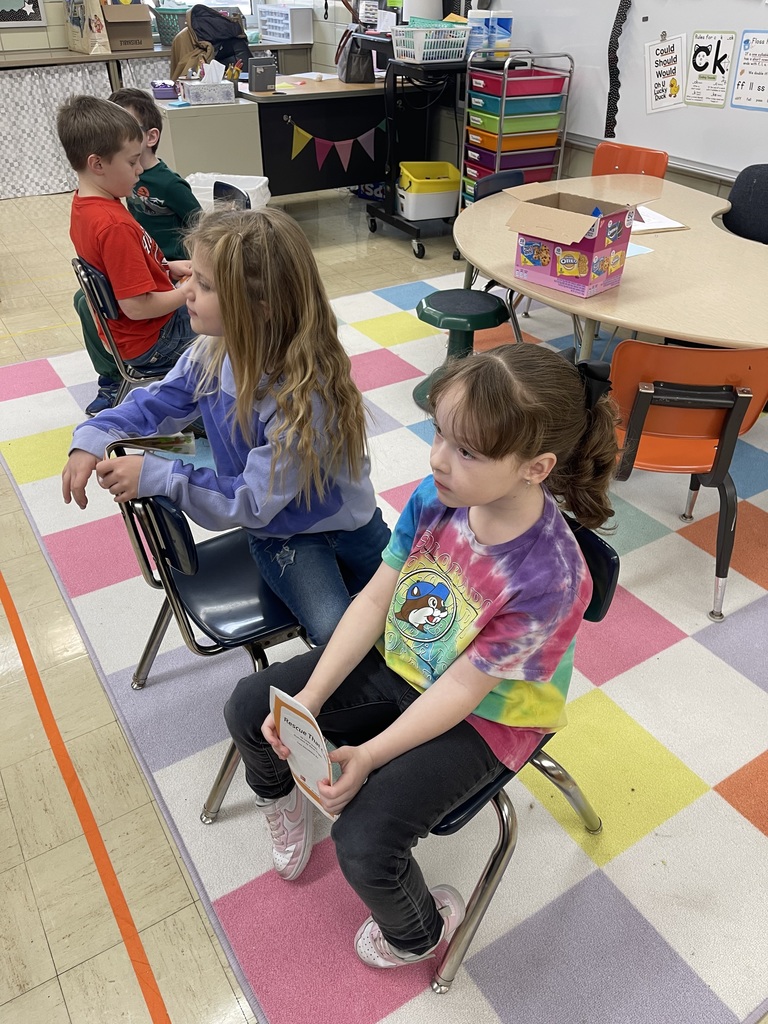 Students wearing tie dye for kindness week.