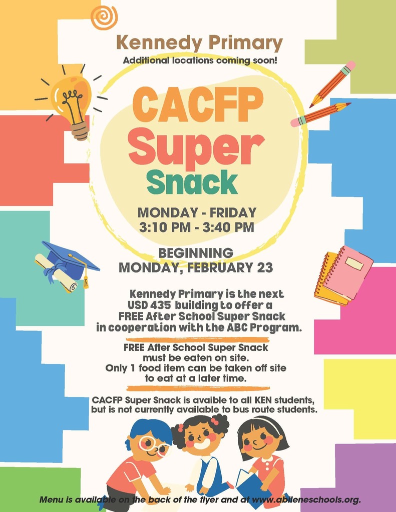 KEN CACFP Super Snack Flyer