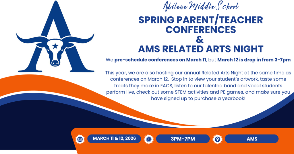 Information about AMS Parent/Teacher Conferences on March 11 and 12