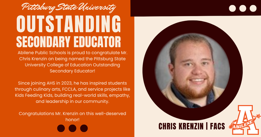 Mr. Krenzin - Outstanding Educator
