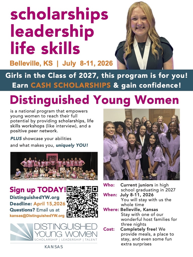 Distinguished Young Women Scholarship Poster