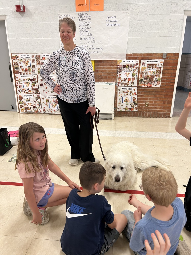 Jill, Beau, and students
