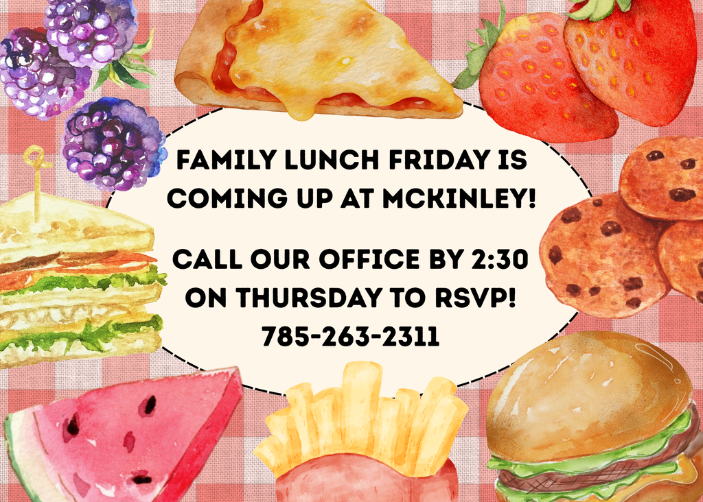 Family Lunch Friday is beginning this Friday!