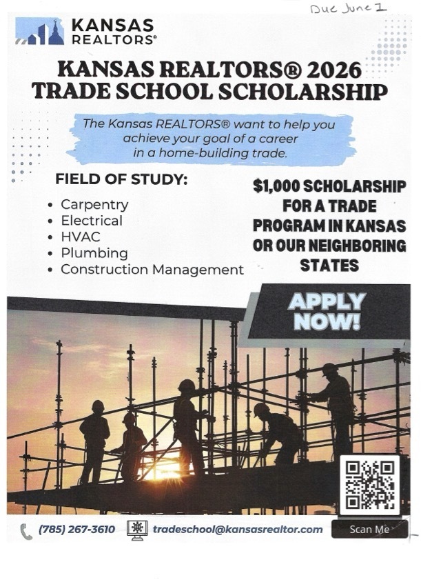 KS Realtors Scholarship poster