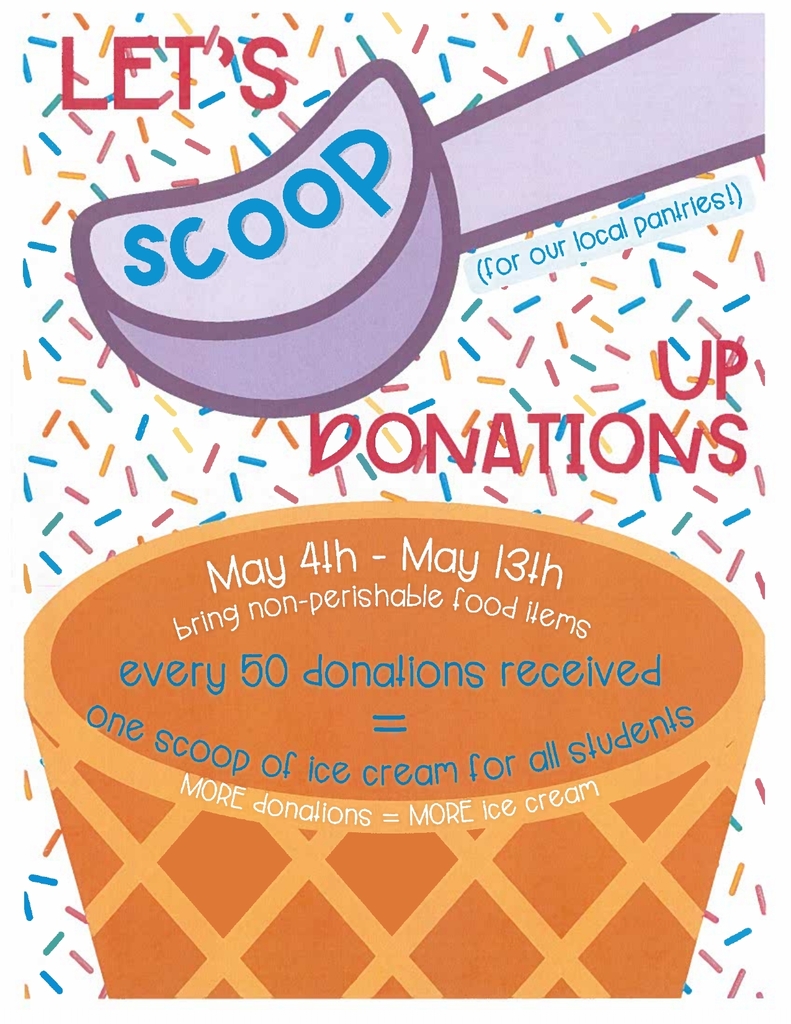 Food Drive for the next 2 weeks!