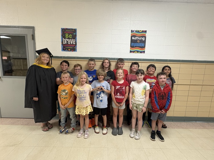 Mrs. Kauer and her class