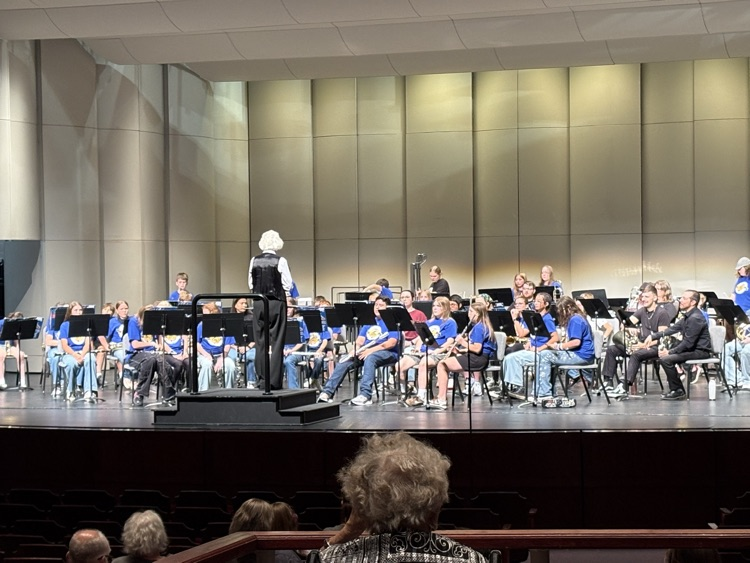 AMS students in the FHSU band camp concert band