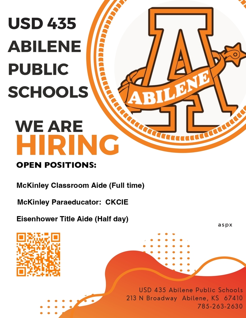 Open positions for this school year!