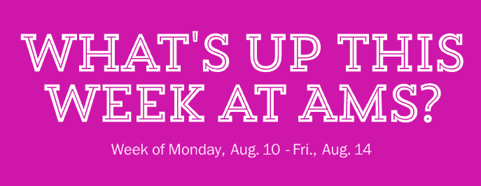 Header of weekly newsletter for AMS