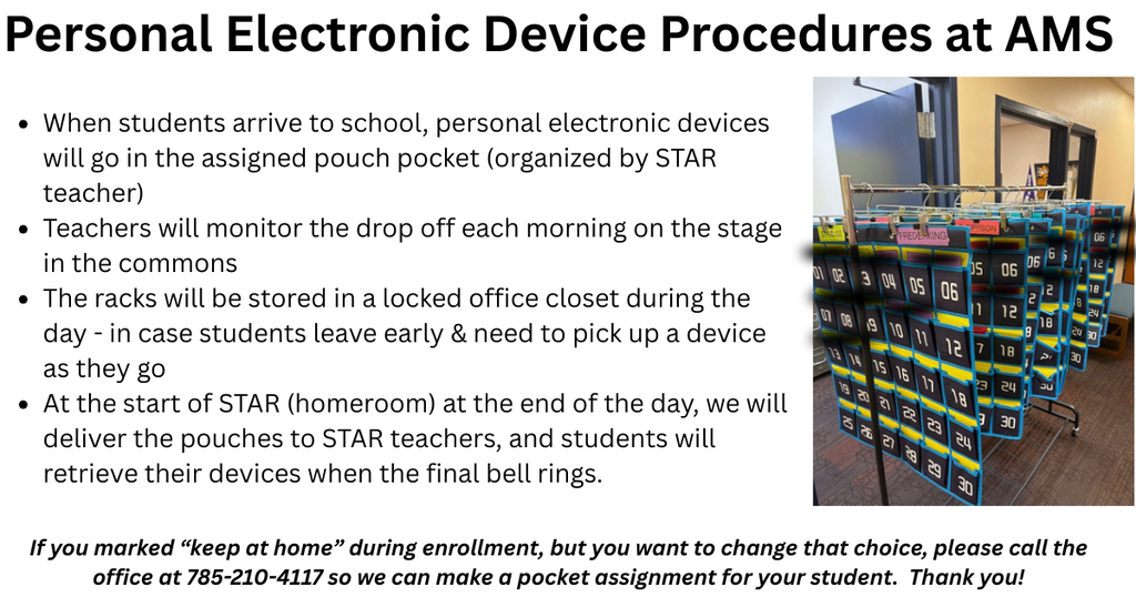 Personal Electronic Device Procedures at AMS