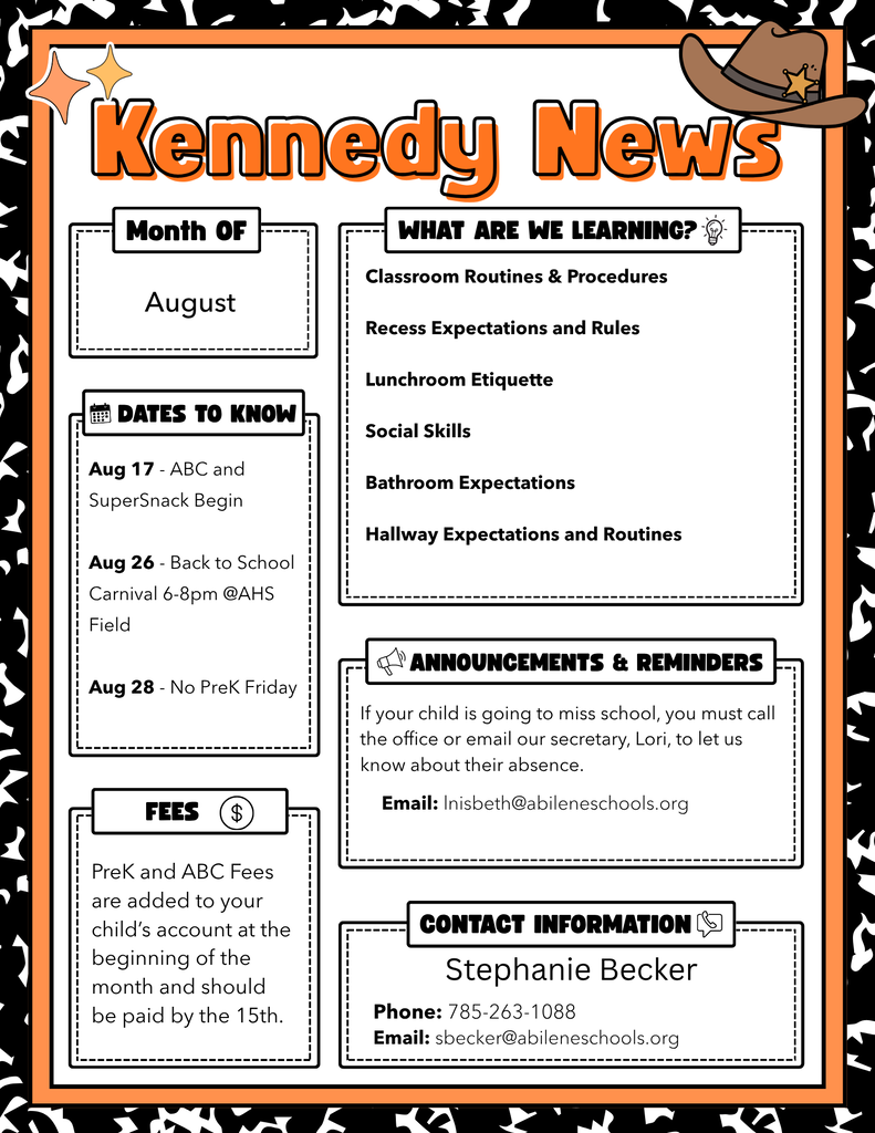 August Newsletter