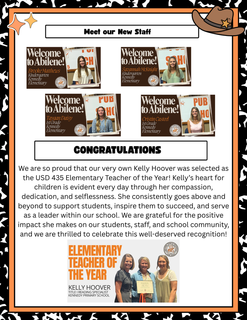 New Staff and Teacher of the Year