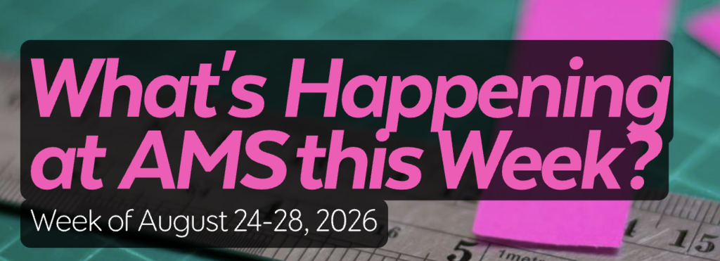 What's Happening at AMS this Week? Logo