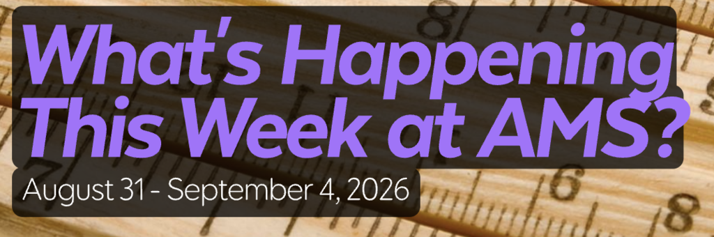 What's Happening at AMS this Week? Logo