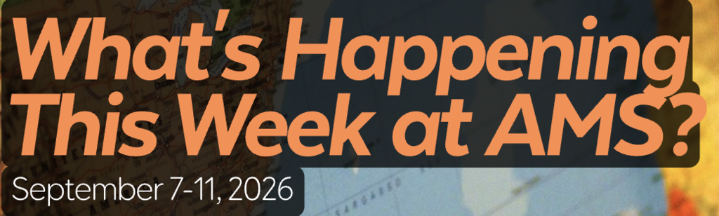 What's Happening at AMS this Week? Logo
