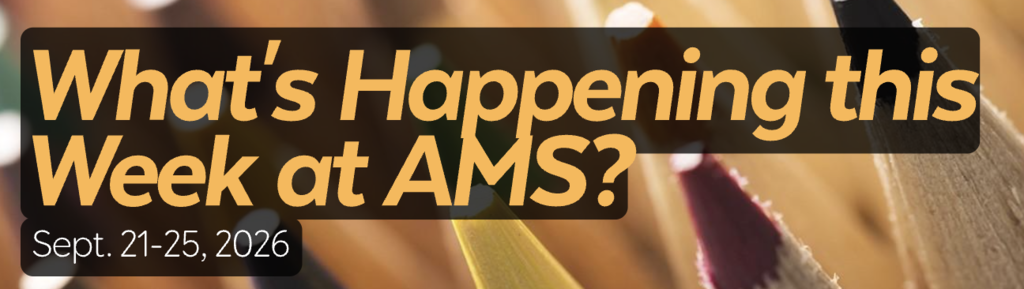 What's Happening at AMS this Week? Logo