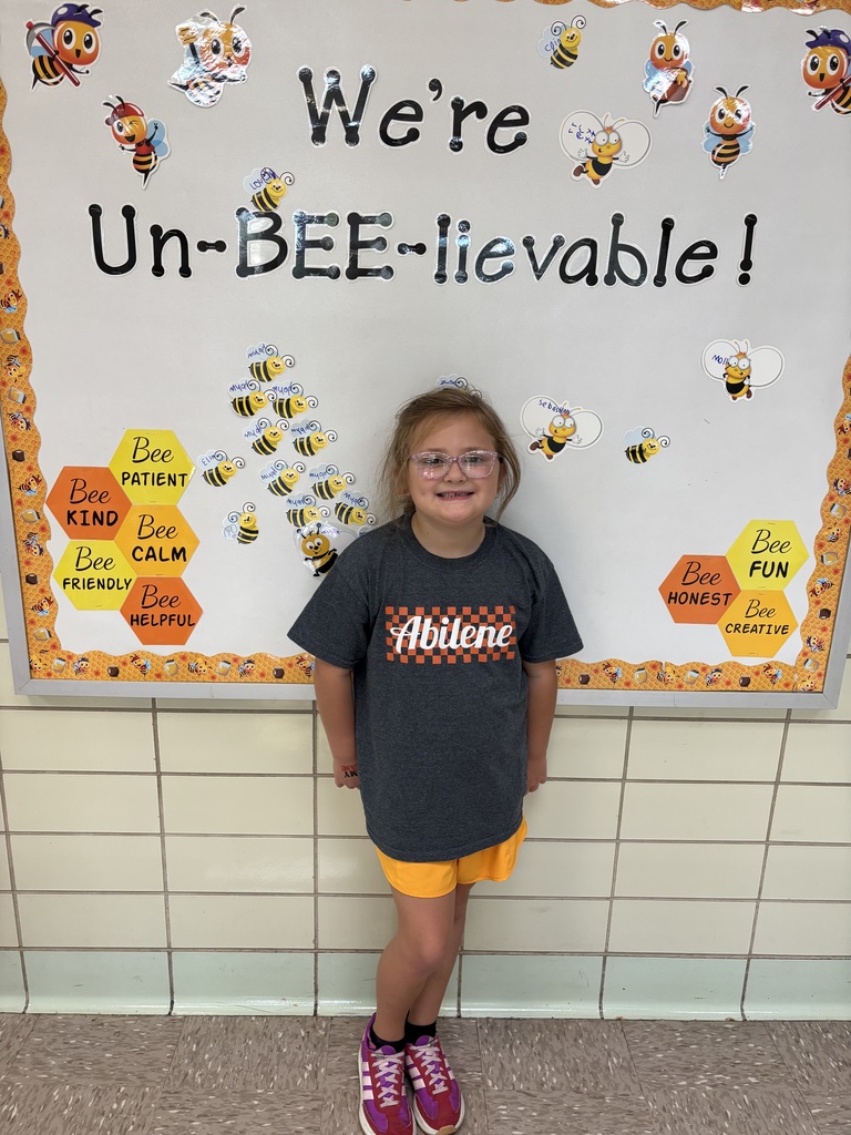 One of our Un-BEE-lievable students who was honored for always doing the right thing!