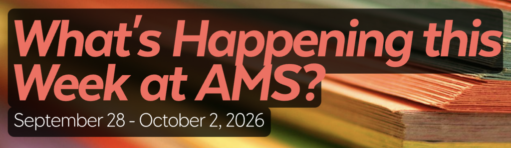 What's Happening at AMS this Week? Logo