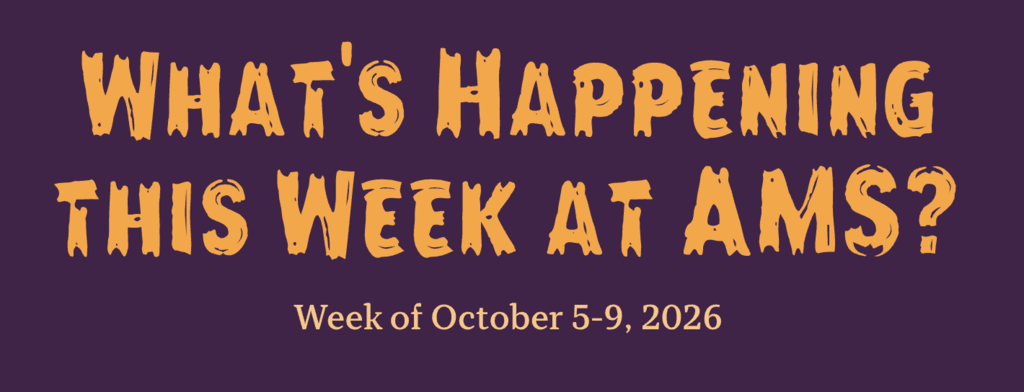 What's Happening at AMS this Week? Logo