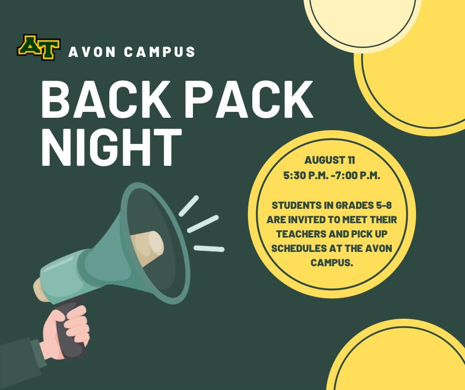 Avon Backpack Night Info