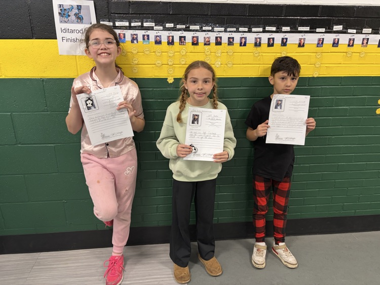 Students who picked winners of the 2026 Iditarod 