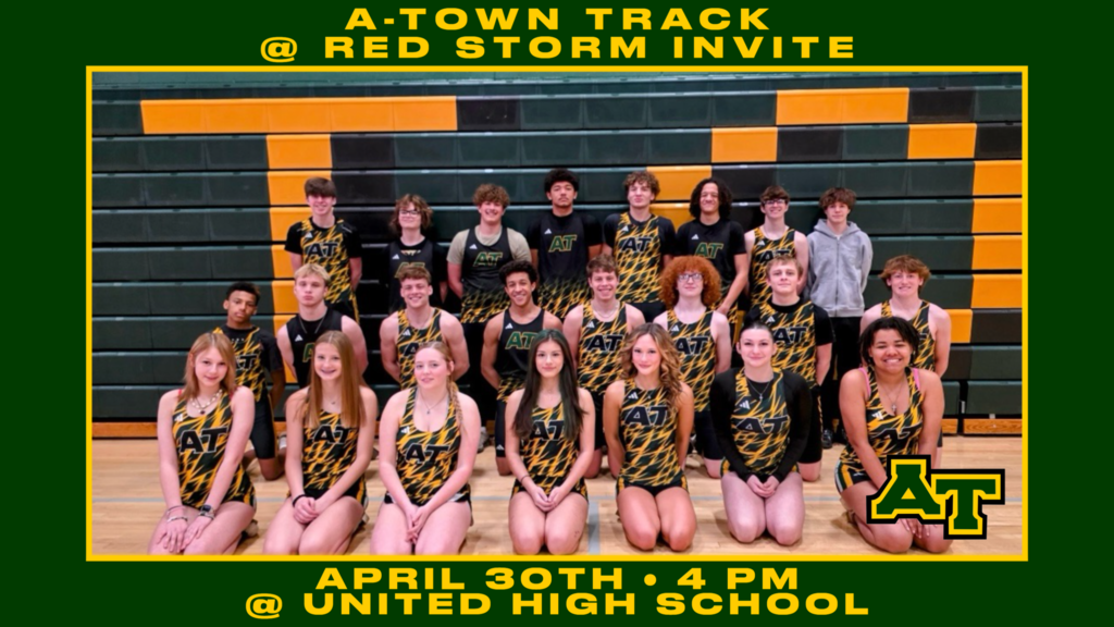 🏃‍♂️🏃‍♀️ A-Town High School Track & Field is back in action today! The team will compete in the Red Storm Invite starting at 4 P.M.  @  United High School Good luck to all of our athletes! 💪