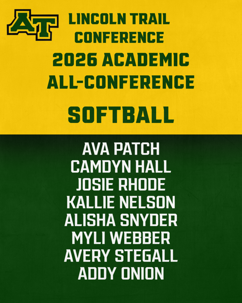 Congratulations to the A-Town Baseball & Softball teams on earning Lincoln Trail All-Academic All-Conference honors for 2026! ⚾🥎  Proud of these student-athletes for their hard work and dedication both in the classroom and on the field. #ATownPride #StudentAthletes #AllAcademic #LincolnTrailConference