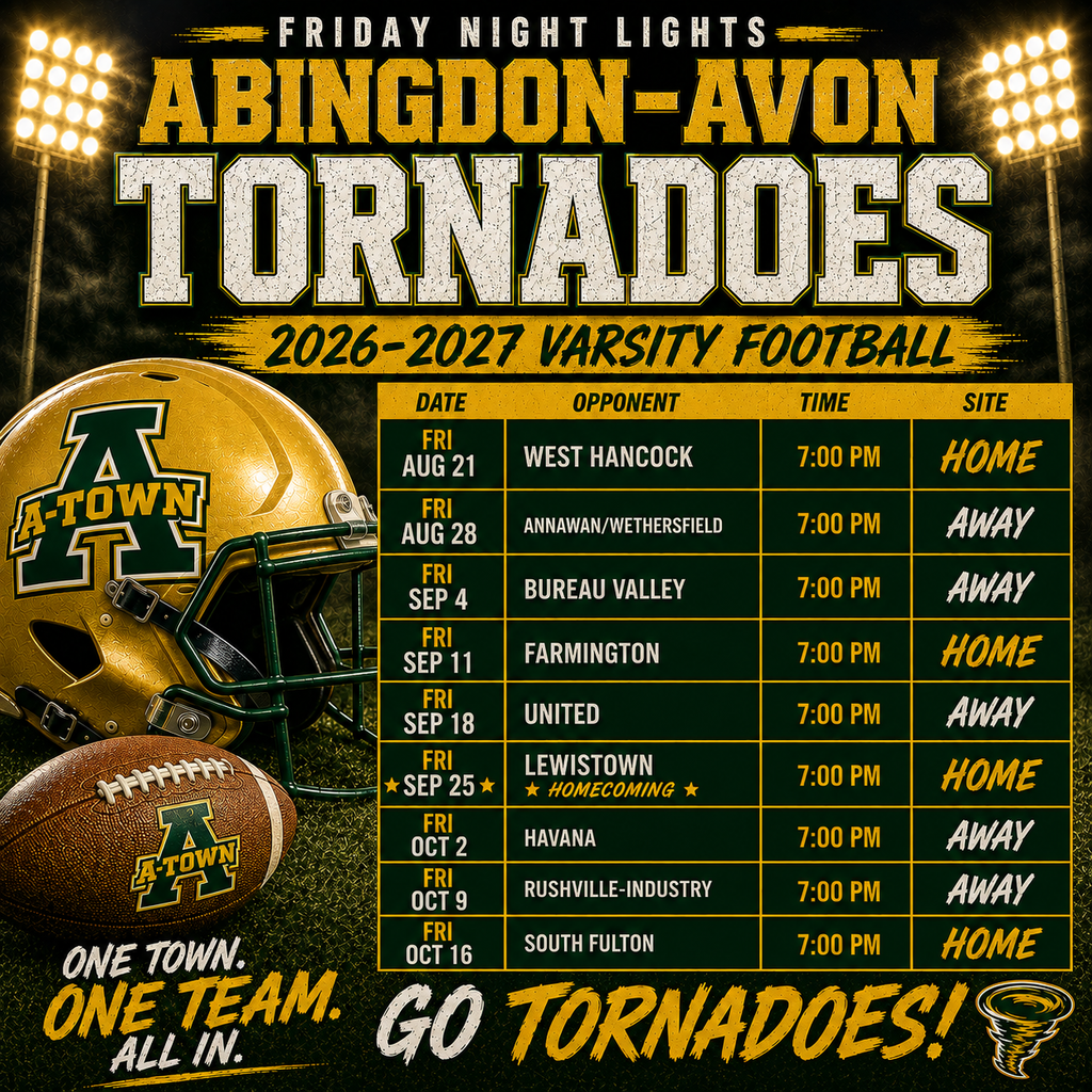 Varsity Football schedule