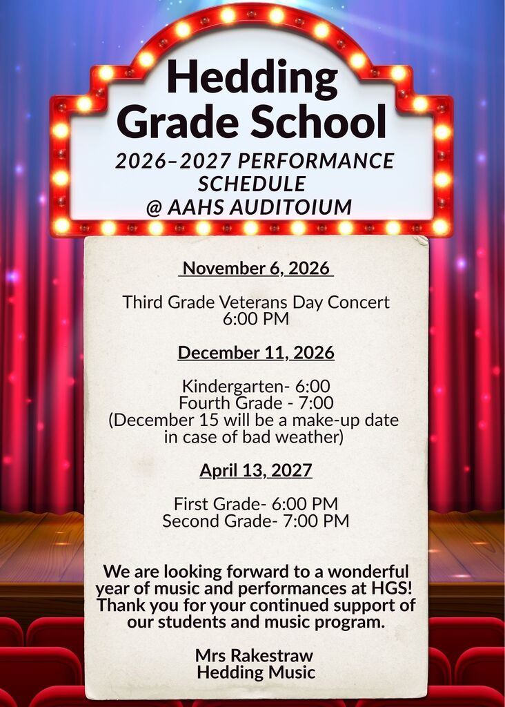 Performance Schedule