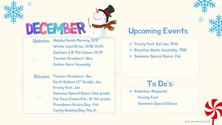 upcoming events