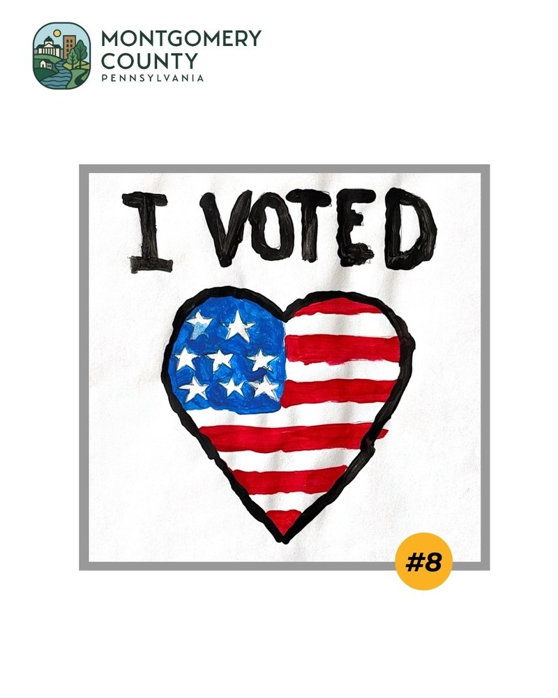 I Voted Sticker Design