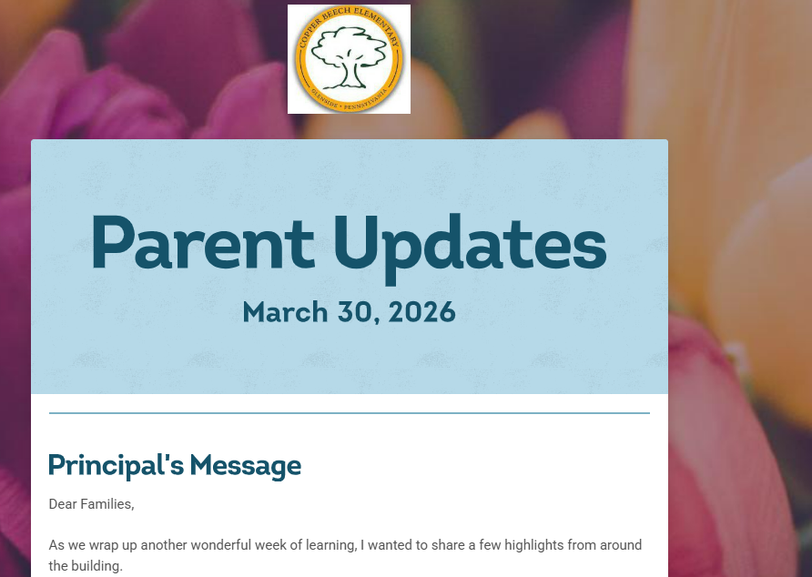 Family Updates 3/30/26