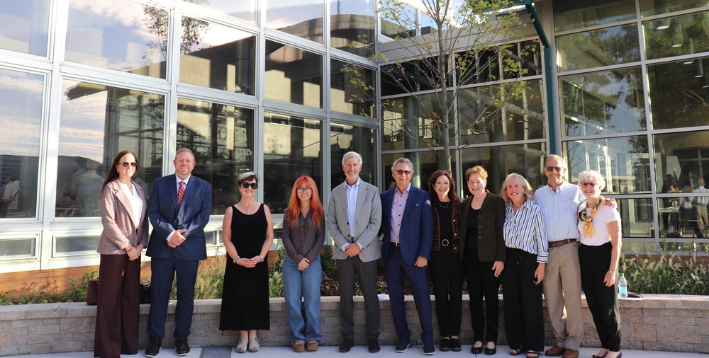ASD and FOA representatives at the Courtyard dedication