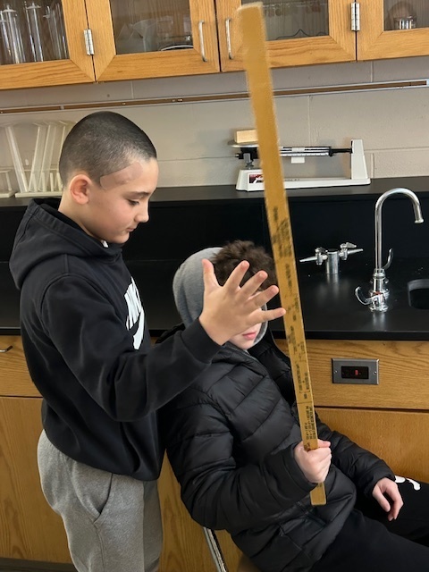 middle school, students, science lab