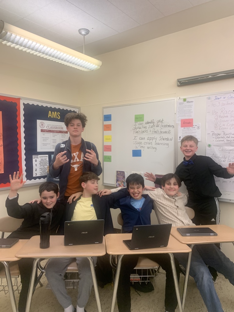 Image of 7th grade students in ELA class debate activity