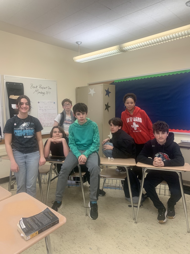 Image of 7th grade students in ELA class debate activity