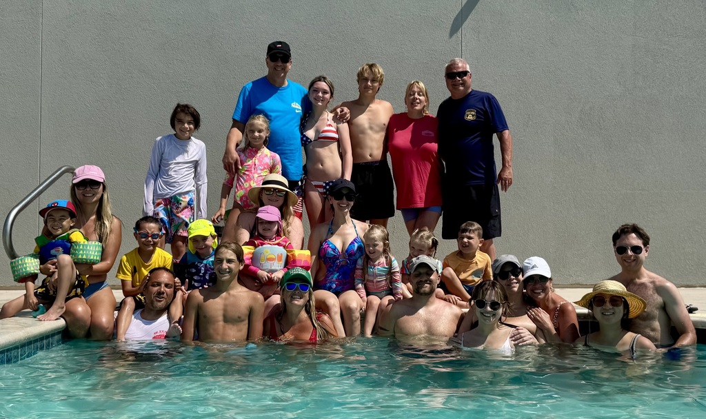 The Yilmaz family on their annual family vacation in North Wildwood, NJ