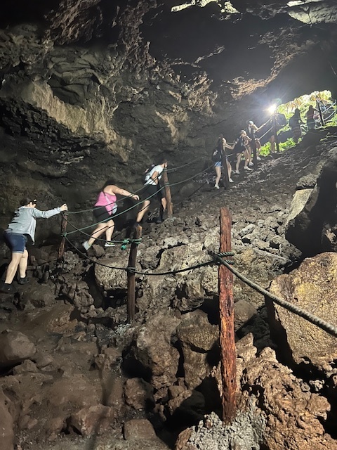 ASD students hiked through lava volcanos while visiting Ecuador’s Galápagos Islands