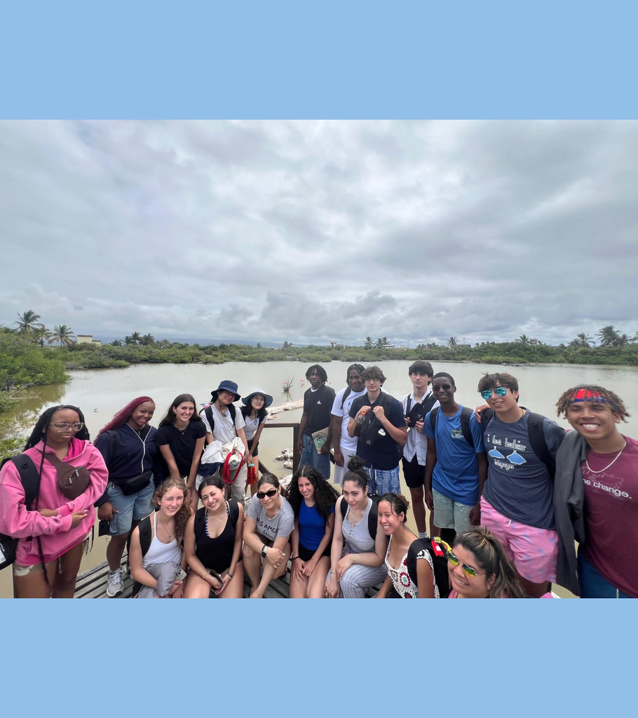 ASD students pose during their trip to Ecuador’s Galápagos Islands