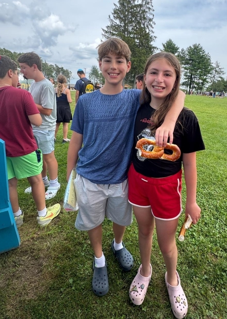 Max & Hope Zidel having a great time at Camp Ramah in the Poconos
