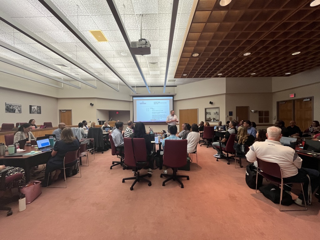 Dr. Fecher addresses the leadership team