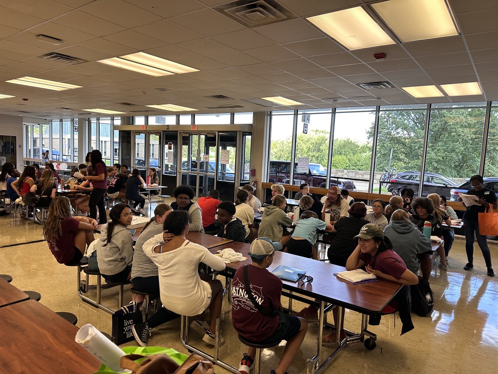 Image of middle school students completing WEB training